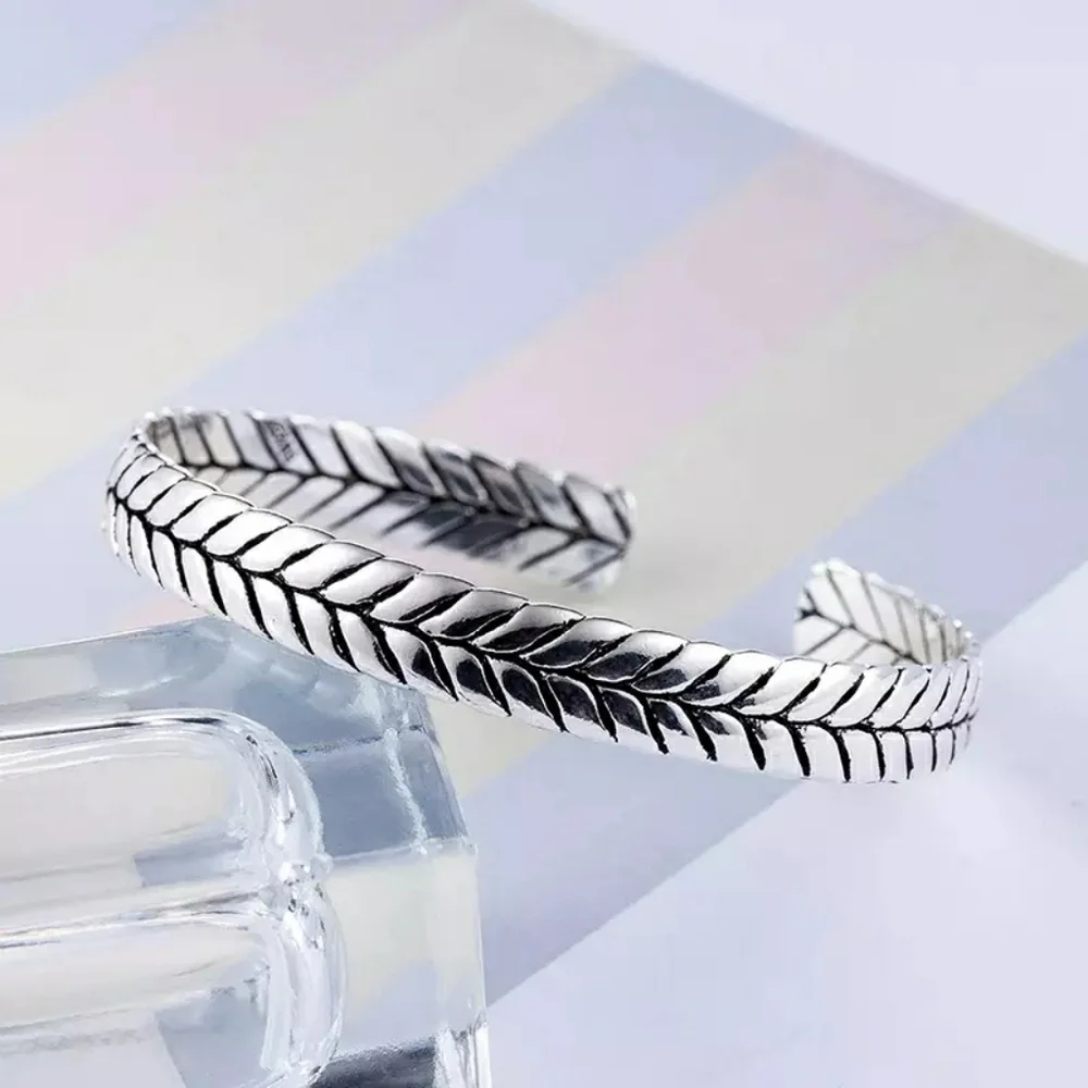 NEW 925 Silver Thick Arrow Bangle Bracelet Cuff - Picture 8 of 13
